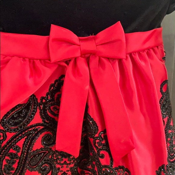 Velvet and Satin Dress - Picture 4 of 6